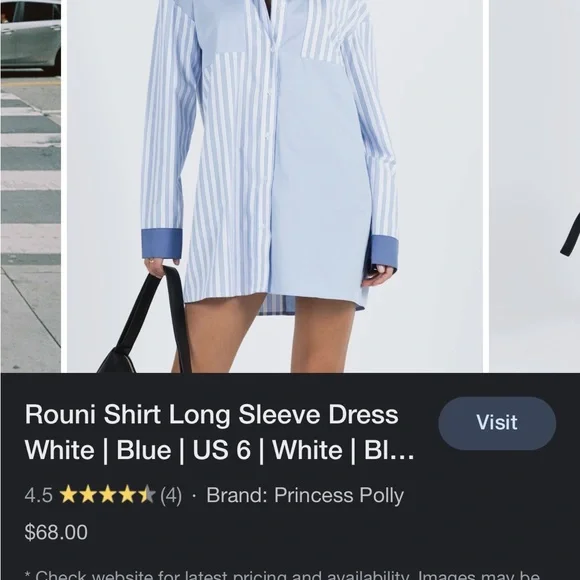 Blue button up princess Polly - Picture 4 of 4